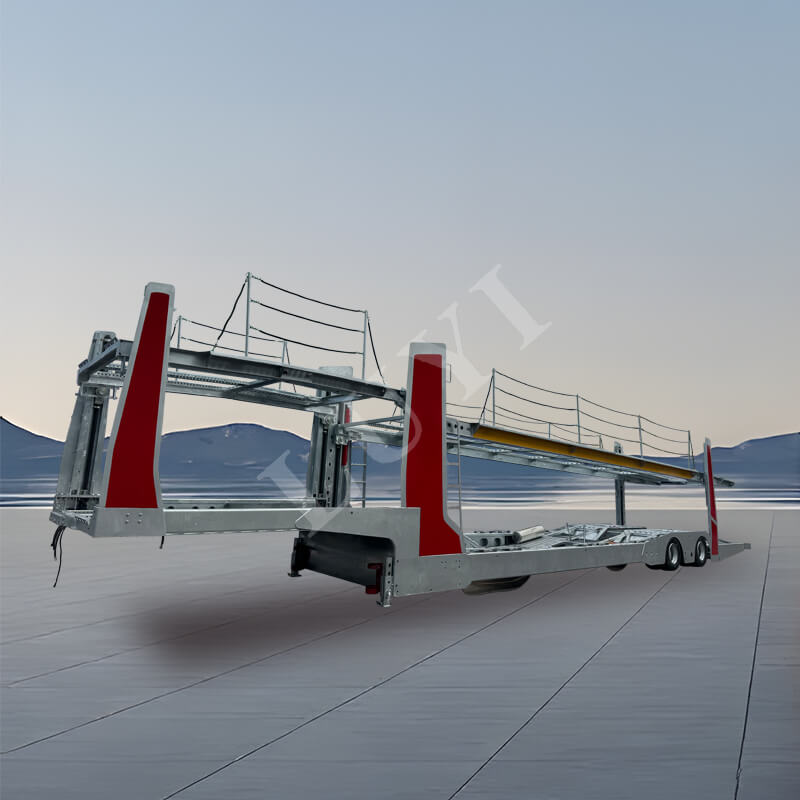 2 Axle 17 Meter Lift Type Double Decker Car Transporter
