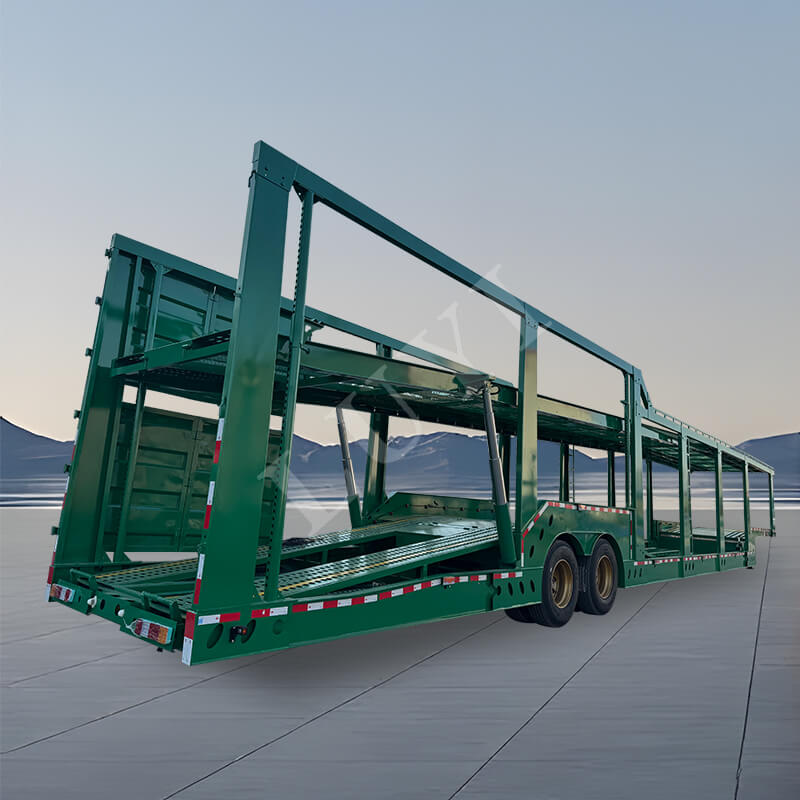 2-Axle Vehicle Transport Trailer, Car Transport Semi-Trailer