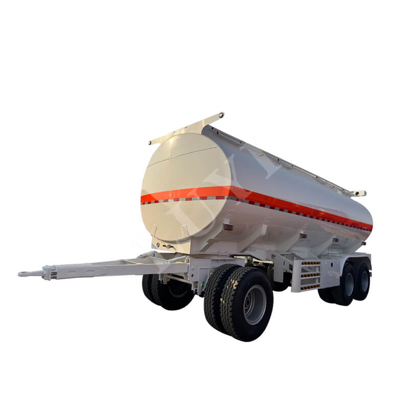 2 Axles 26000L 5 Compartment Carbon Steel Petrol Oil Tanker Trailer