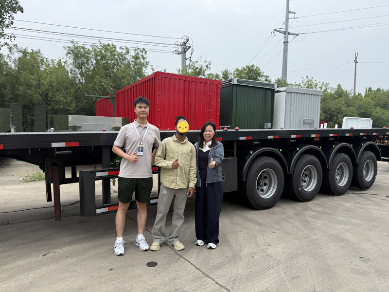 Turkmenistan customers visit Luyi Factory, focusing on 3-axle rear-tipping semi-trailers and showing intention to cooperate