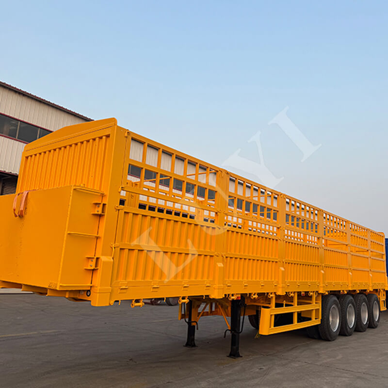Luyi Detachable Side Panel 4-Axle High Side Semi-Trailer  Shipped to Zambia