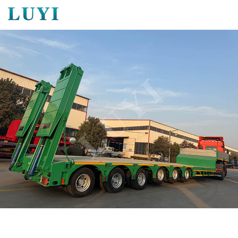 Made in Shandong, China! Luyi 6-axle low-bed semi-trailer shipped to Sudan