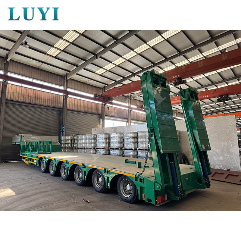 Customized adaptation requirements: Luyi 6-axle low-bed semi-trailer successfully shipped to Ethiopia