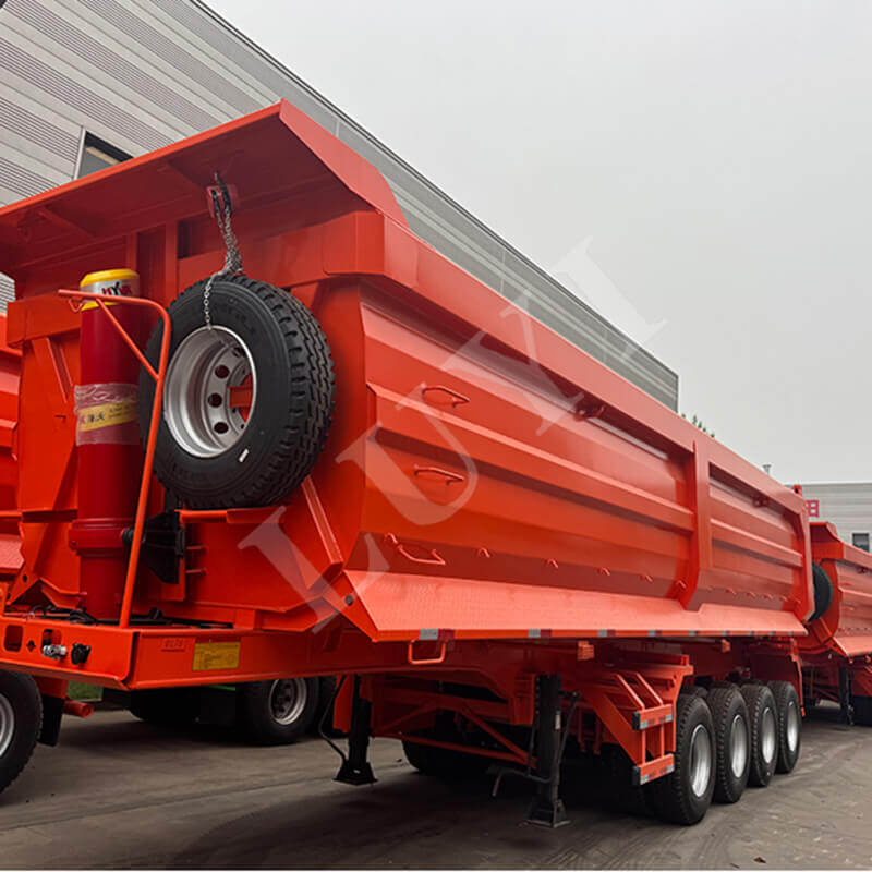 Precisely adapted to local needs, the 4-axle dump semi-trailer was successfully delivered to the Zambian customer