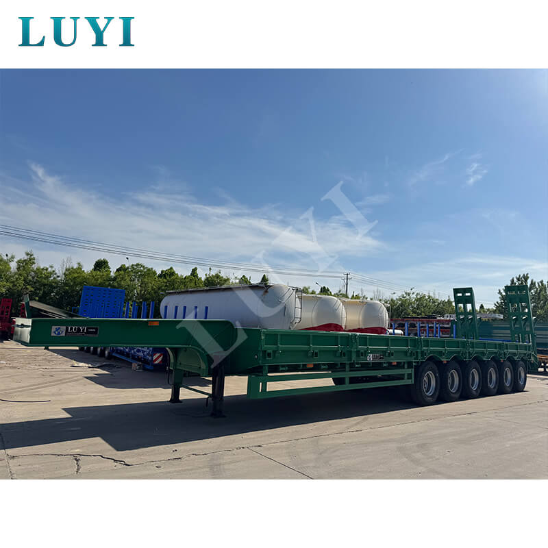 New achievement in transnational cooperation! LUYI 6-axle gooseneck low-bed semi-trailers are shipped in batches to Mauritania