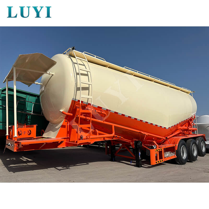 3-Axle powder tank semi-trailer expedition to Algeria, injecting new kinetic energy into local building materials transportation