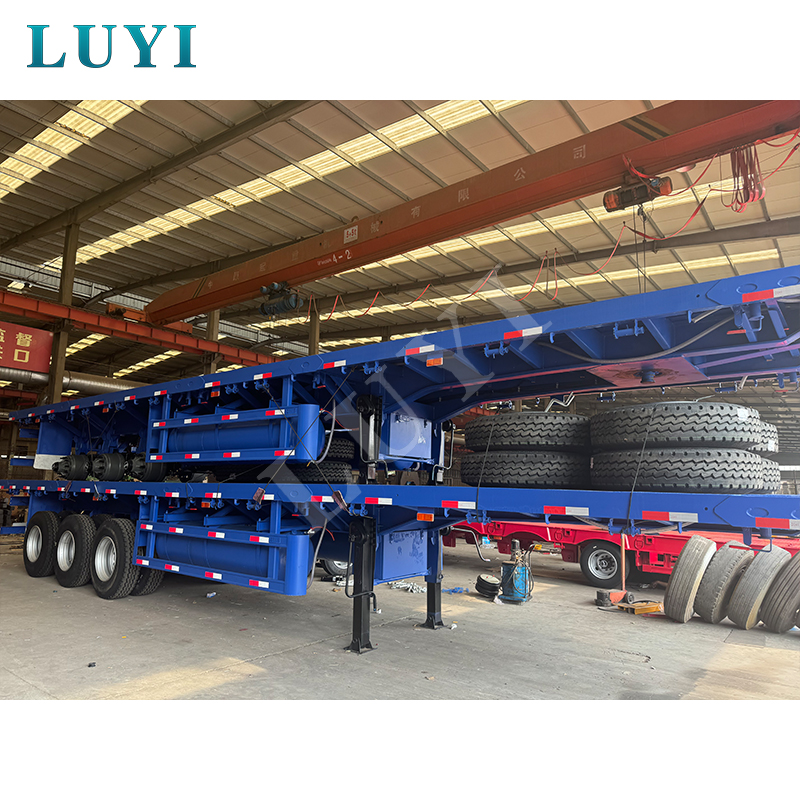 Cross-Border Cooperation Elevated! LUYI 3-Axle Flatbed Semi-Trailers Successfully Delivered to Libya, Demonstrating China's Intelligent Manufacturing Strength