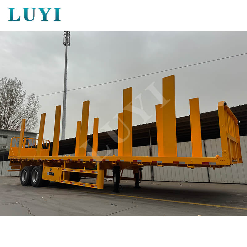 Customized for Colombia! Luyi 2-axle flatbed semi-trailers delivered