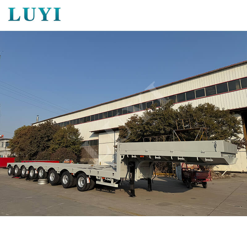 Shandong-Made Heavy-Duty Equipment Exports: LUYI 8-Axle Semi-Trailer Delivered to Libya’s Engineering Sector