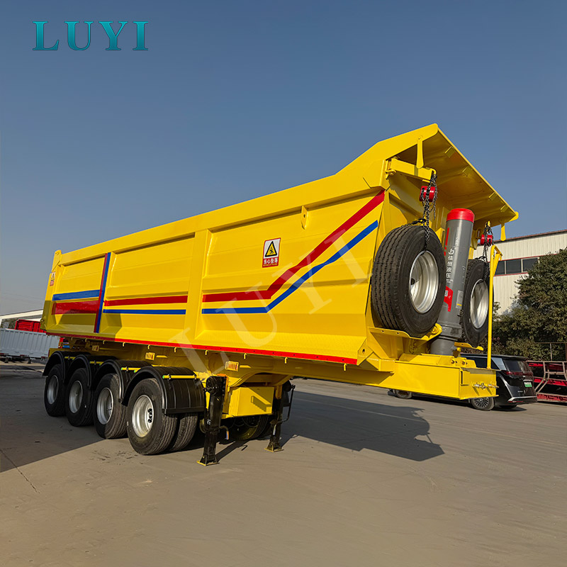 Empowering Middle East Construction! LUYI 4-Axle Rear Dump Semi-Trailers Successfully Delivered to Kuwait Market