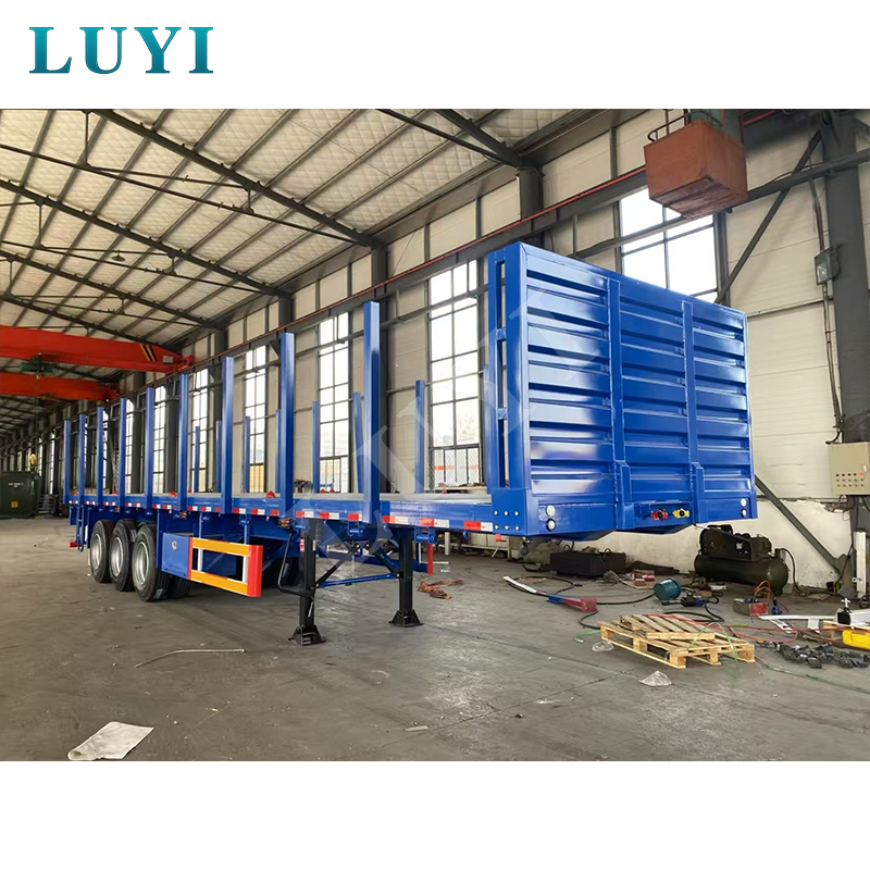 LUYI’s 3-Axle Stake Flatbed Semi-Trailers Impress Turkish Buyers During Factory Inspection