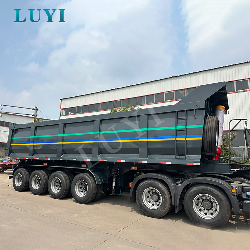 Four Axle Black Rear Dump Semi Trailer Buying Guide for Mining, Construction and Bulk Cargo Transport