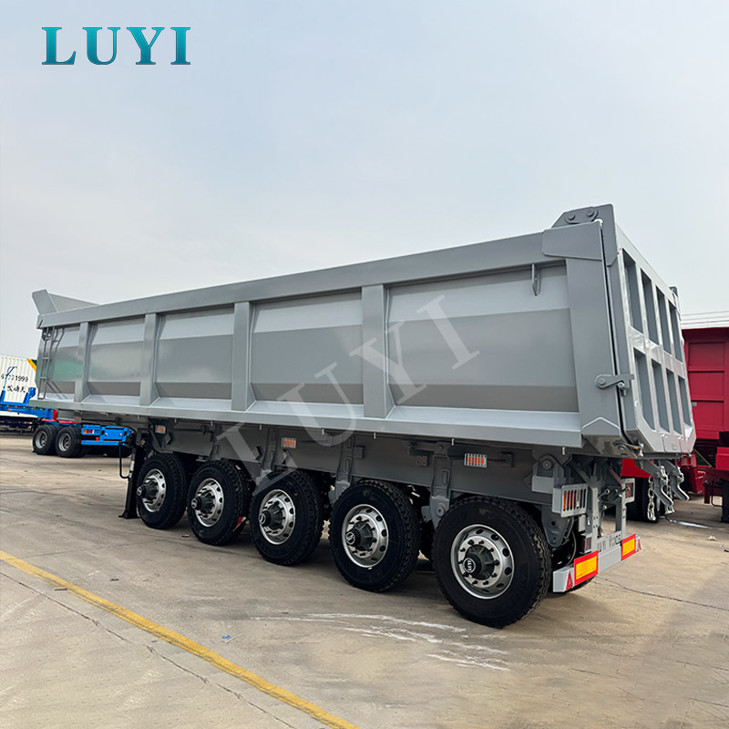 Grey 5-Axle Rear Tipping Semi-Trailer Buying Guide for Mining, Quarry and Heavy Bulk Transport