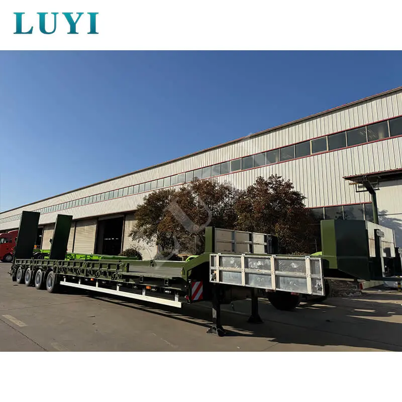 What is the ground clearance of a standard lowbed semi‑trailer
