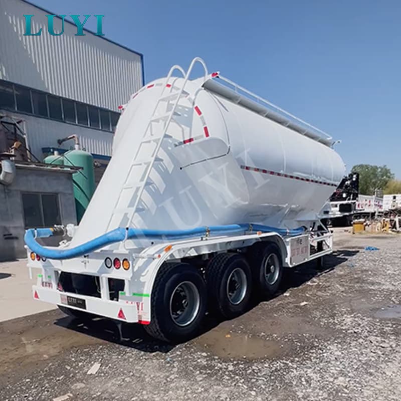 27CBM Powder Tank Semi-Trailer for Cement, Fly Ash and Dry Bulk Transport