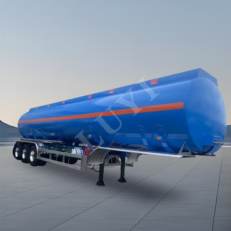 3-axle 40,000-liter Aluminum-carbon Steel Tank Oil Tank Semi-trailer