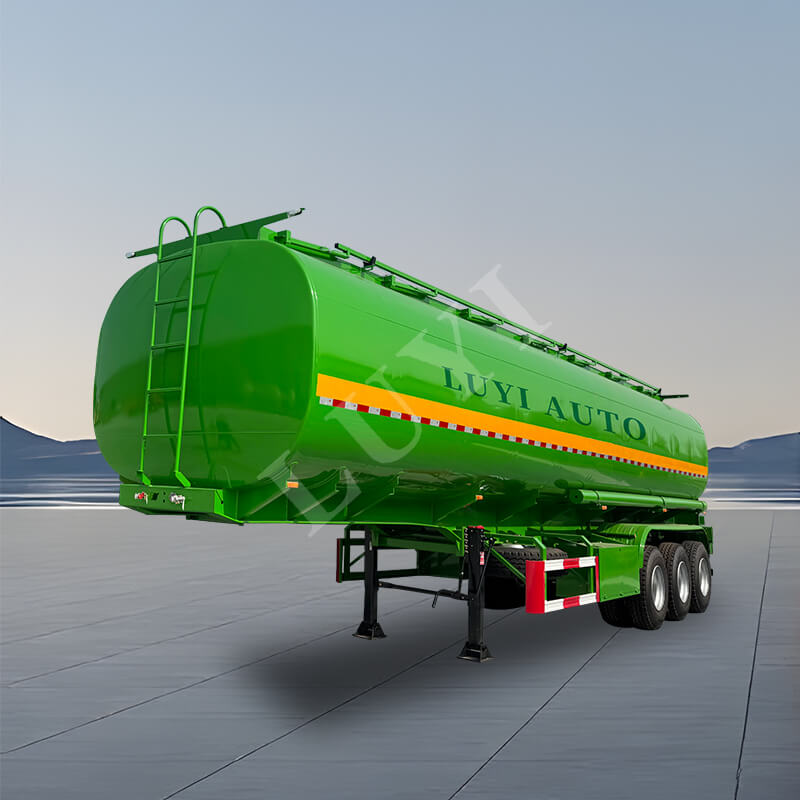 3-Axle 40,000-Liter Heavy-Duty Carbon Steel Oil Tank Semi-Trailer Truck Trailer