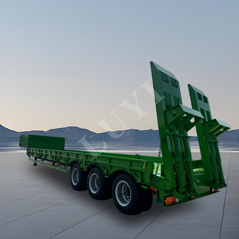 3-axle 40-ton 60-ton Low-bed Semi-trailer