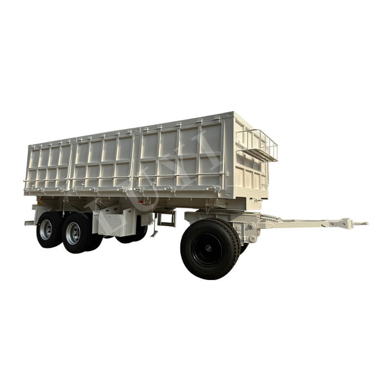 3-axle 40-ton Cargo Transport Traction Side-tipping Dump Trailer