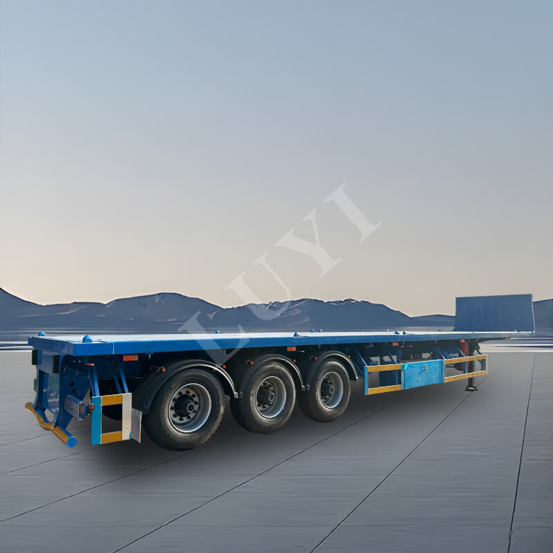3-axle 40-ton flatbed semi-trailer