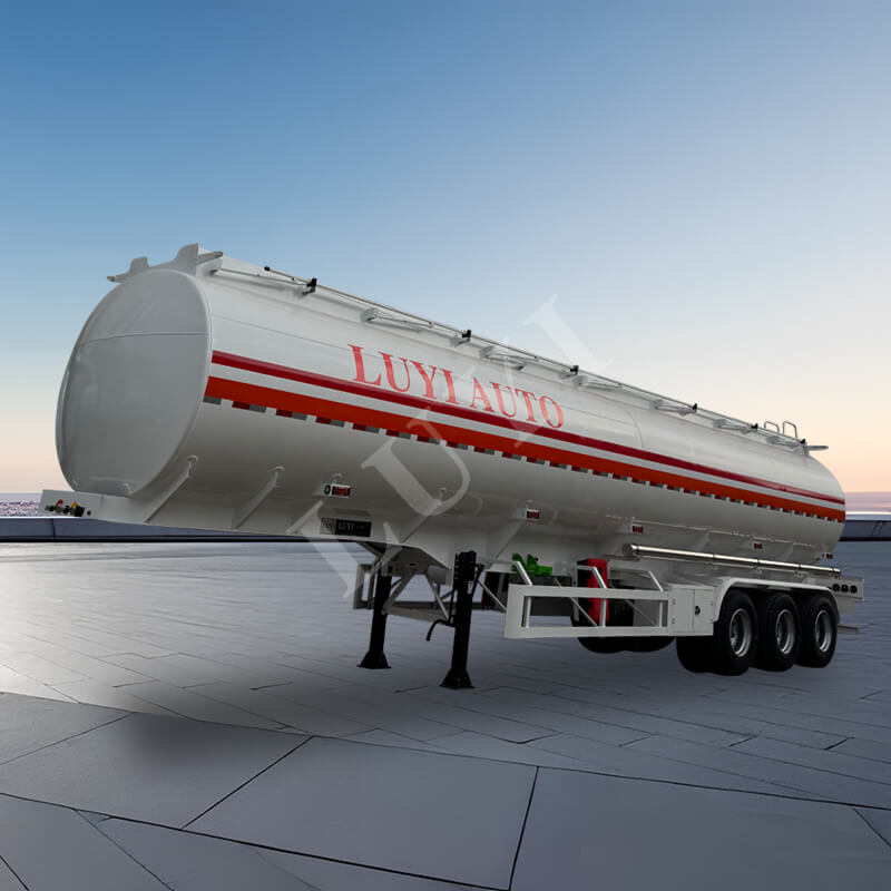 3-axle 45,000-liter Carbon Steel Oil Tank Semi-trailer