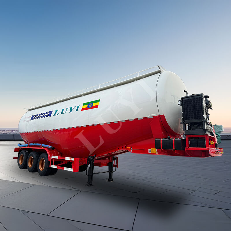 3-axle 57-cubic-meter Powder Tank Semi-trailer