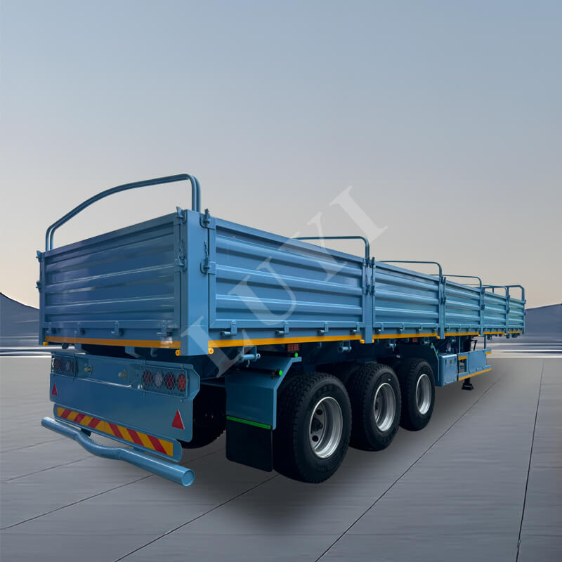 3-axle 60-ton dry bulk cargo stake semi-trailer