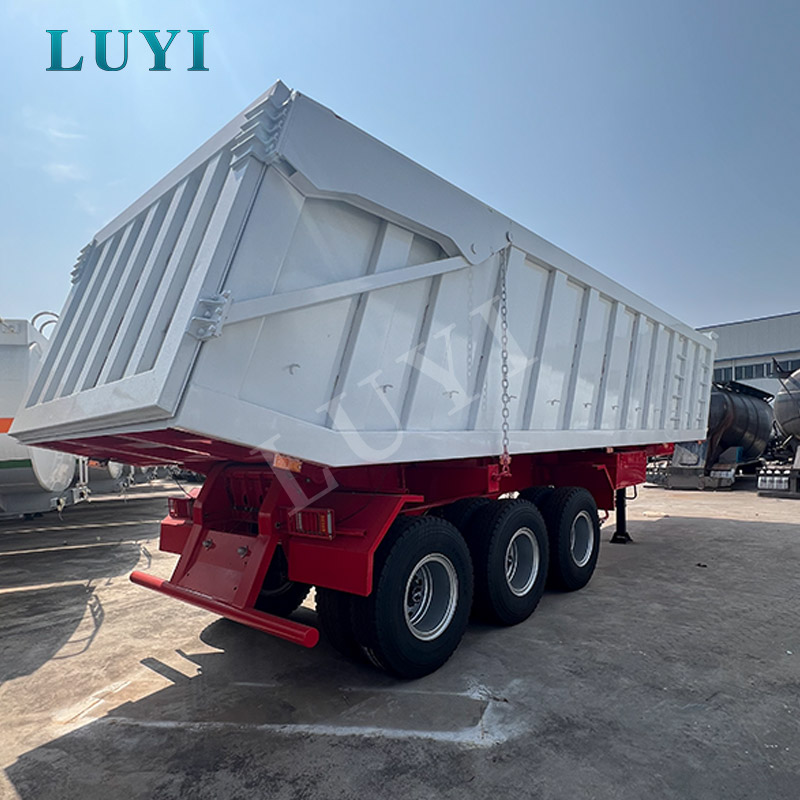 3 Axle 60 Ton Rear Dump Semi Trailer for Mining, Construction and Bulk Cargo Transport