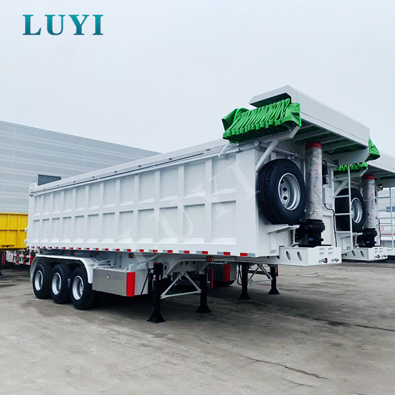 3-axle 80-100 Ton Rear-tipping Dump Semi-trailer