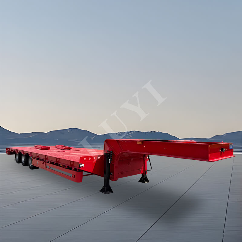 3-Axle 80-Ton Low-Chassis Semi-Trailer