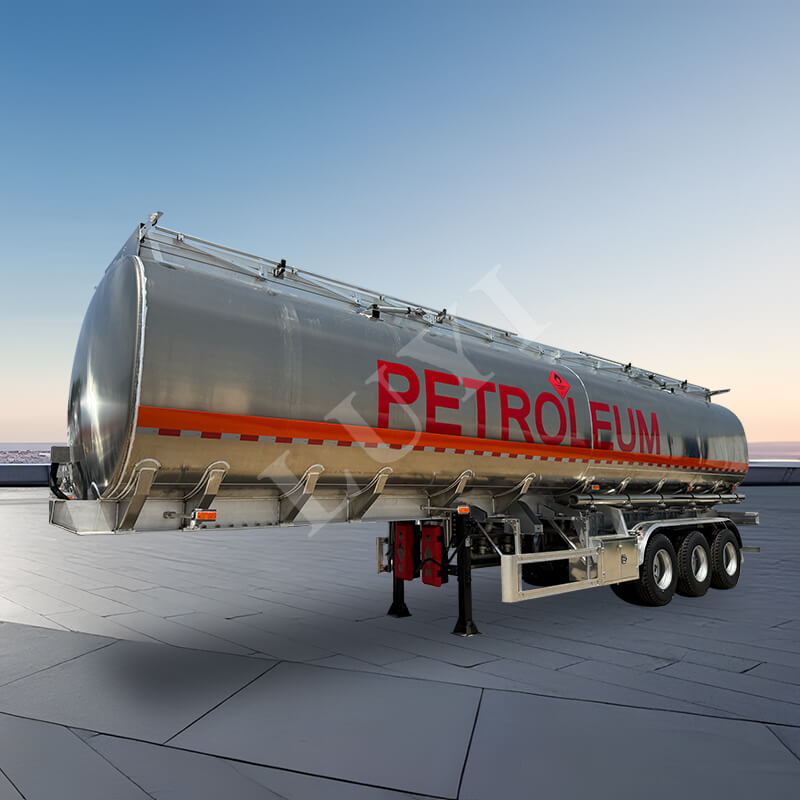3-Axle Carbon Steel 40,000-Liter Oil Tank Semi-Trailer