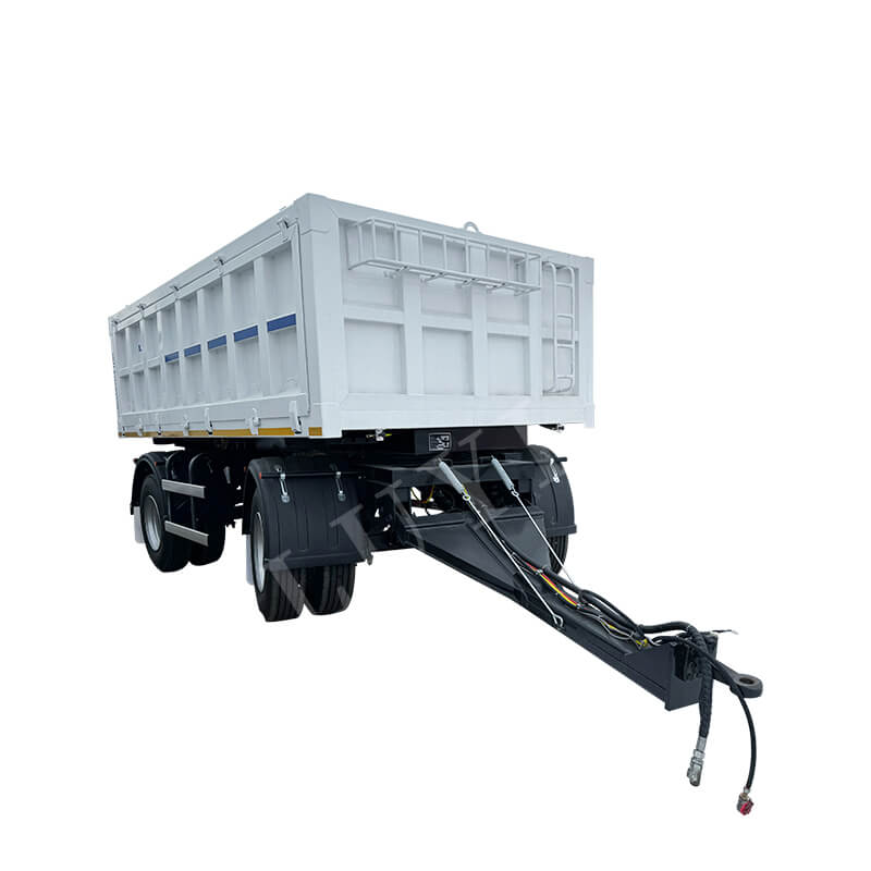 3-axle Full Trailer Transporting Coal