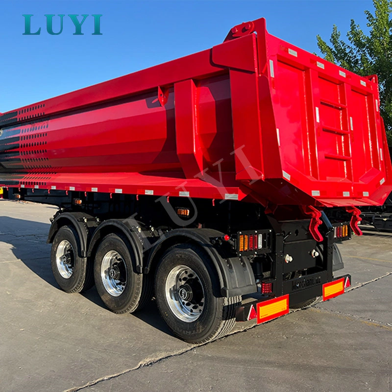 3 Axle U Type Rear Tipper Trailer for Bulk Cargo Transport