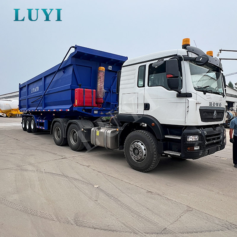 3 Axle U Type Rear Tipper Trailer for Mining and Construction Bulk Cargo