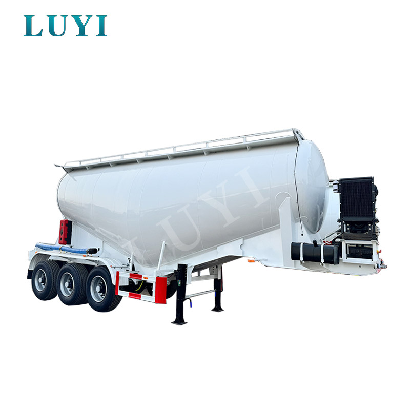 3-axle White 30-cubic-meter Powder Tank Semi-trailer