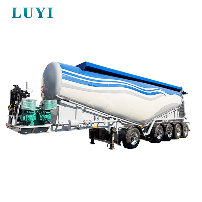 4 Axle 40 Cubic Meter Powder Tank Semi-Trailer