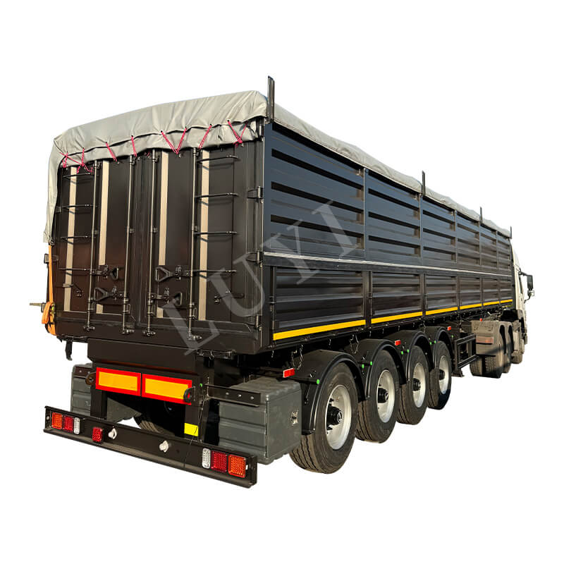 4-Axle 40-Foot 80-Ton Dump Semi-Trailer