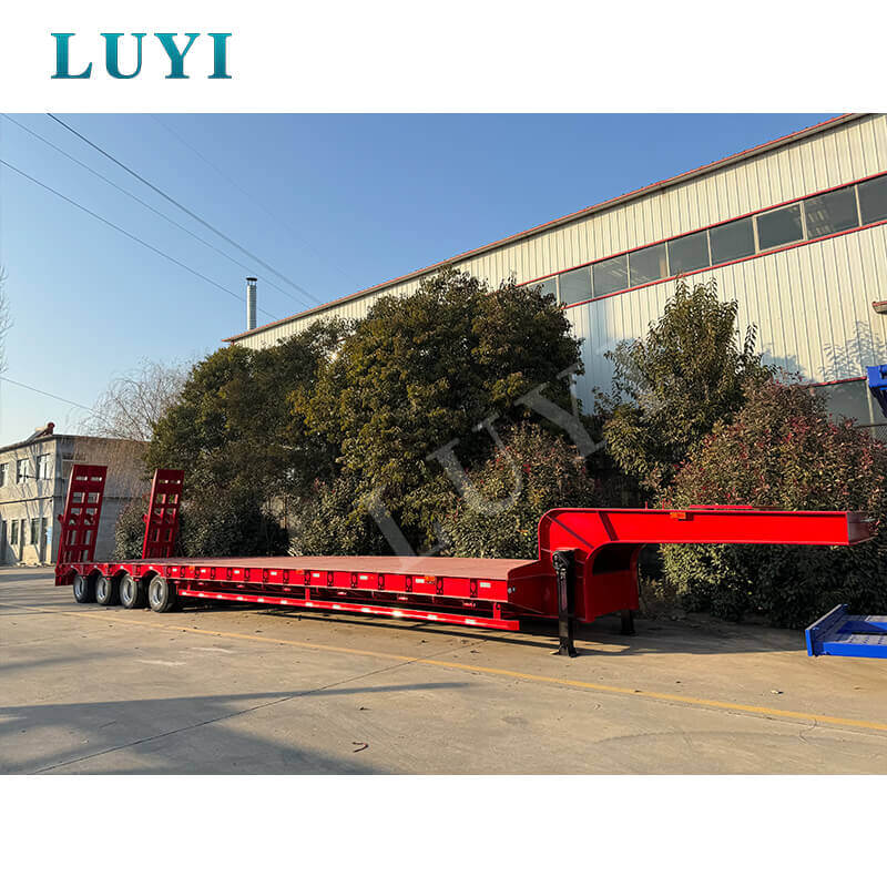 4 Axle Gooseneck Low Bed Semi Trailer