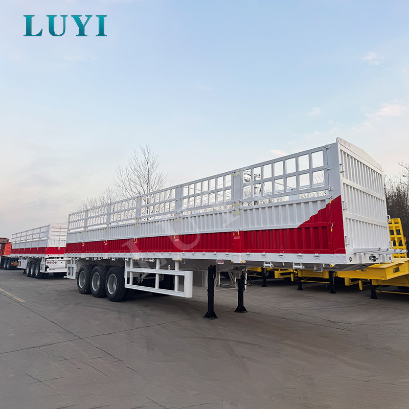 40-foot 3-axle Flatbed Semi-trailer With Side Walls