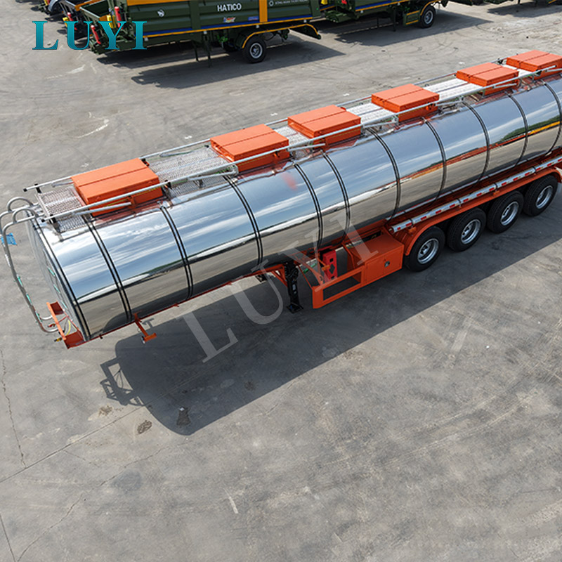 40CBM Stainless Steel Tanker Semi Trailer for Fuel, Edible Oil and Liquid Transport