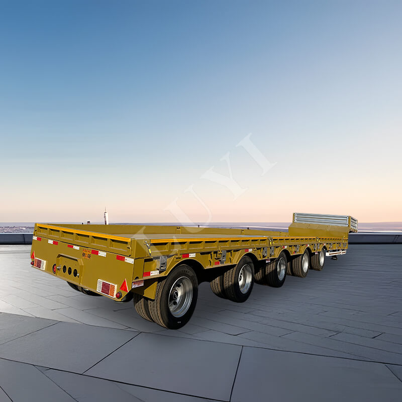 5-axle 16-meter 80-ton air suspension low-bed semi-trailer