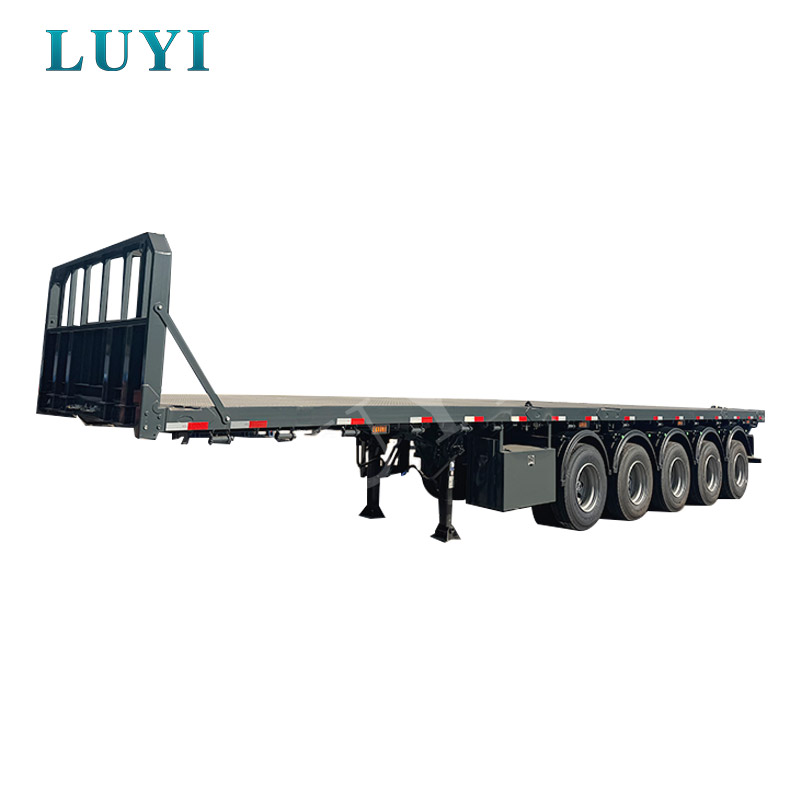 5-axle 70-ton Light Building Material Transport Flatbed Semi-trailer