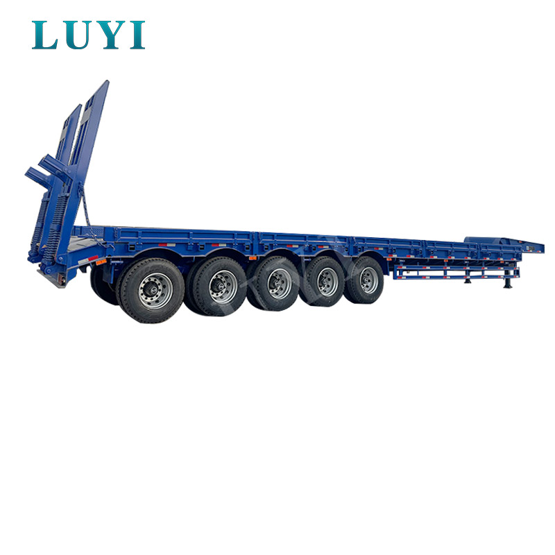 5-axle 80ton 17.3m Low Bed Drop Deck