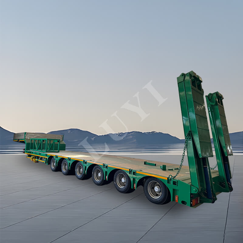 6-axle 100-ton low-bed semi-trailer