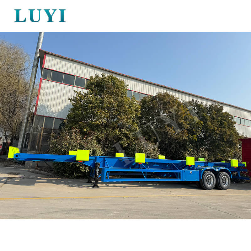 60-ton Dock Container Transport Skeletal Semi-trailer for sale