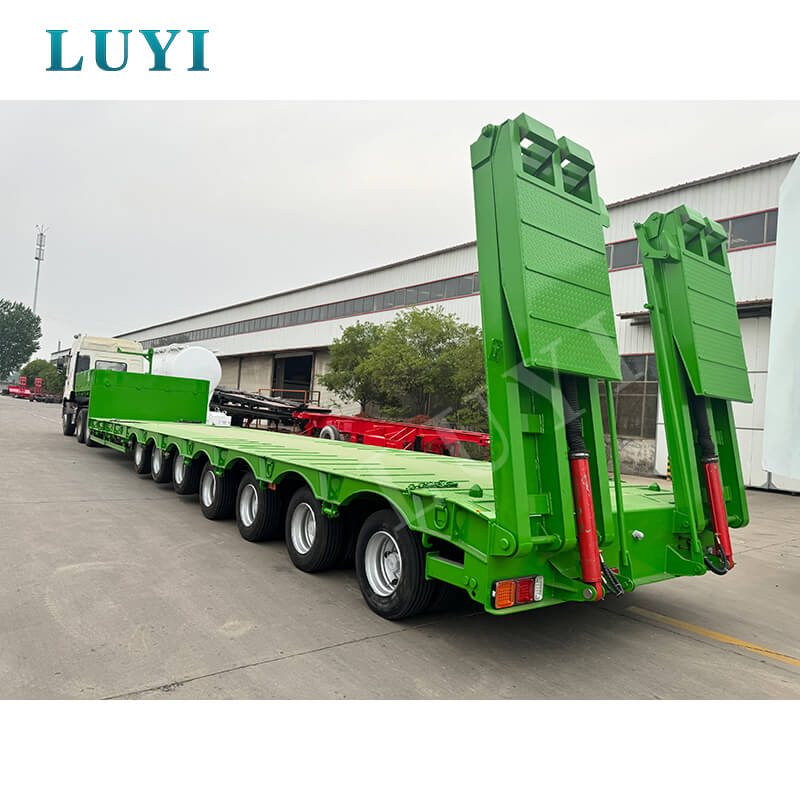7-axle 60-80 ton low-bed semi-trailer