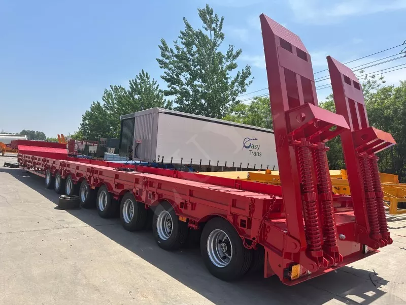 8 Axle Retractable Low-Bed Semi-Trailer