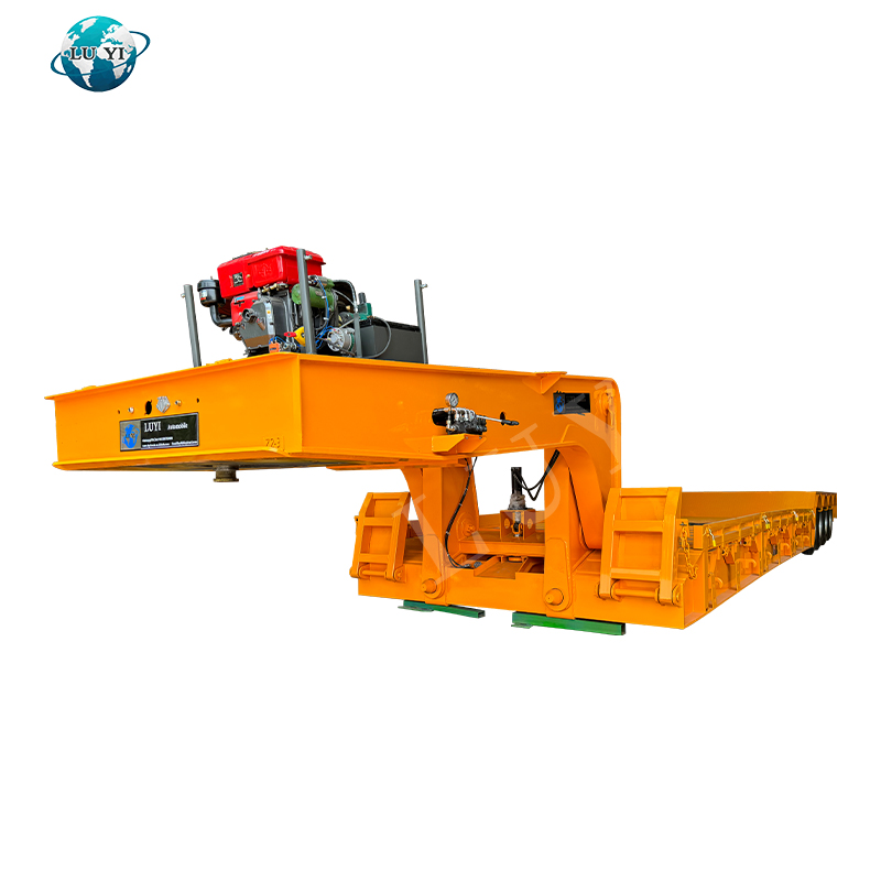 80 Ton detachable gooseneck lowboy semi-trailer