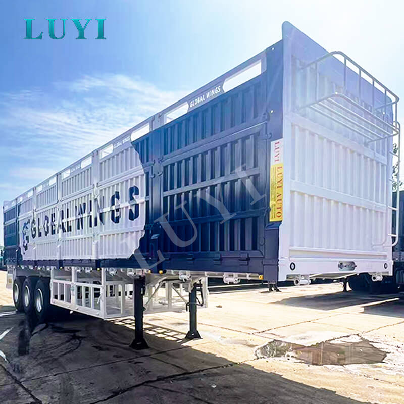 Brand new 3-axle heavy duty 100-ton Detachable High-sided Semi-trailer