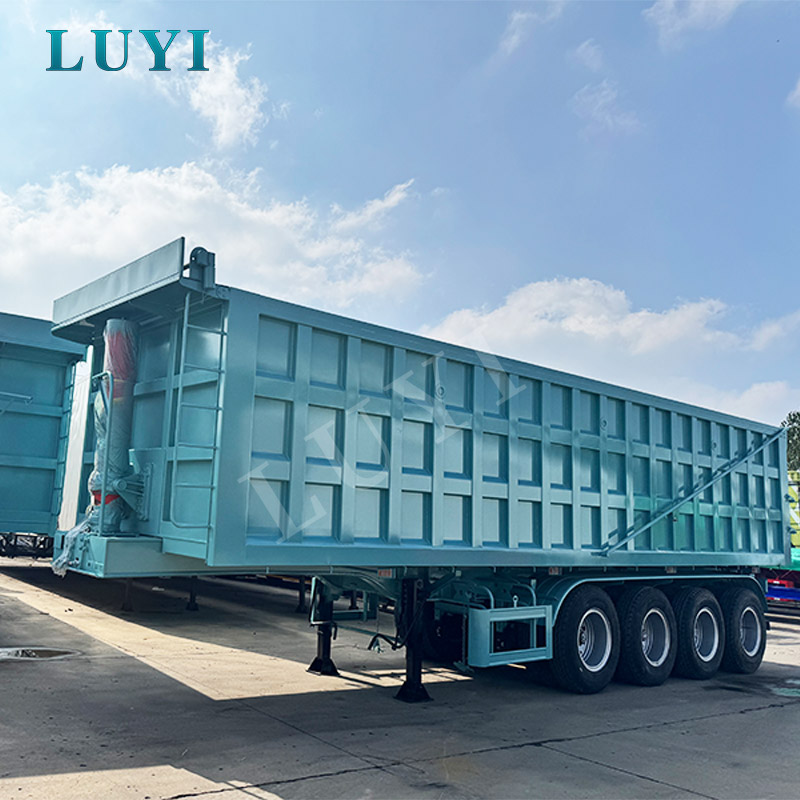 Brand new 4-axle 80-ton Rear-tipping Dump Trailer